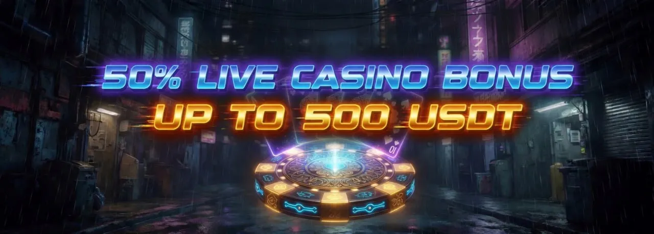 Live Casino Welcome Bonus: 50% Instant Cash Match